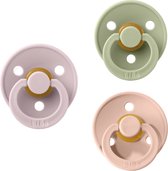 Bibs fopspeen 18+ maanden |Set 3 stuks |Sage, Peach Sunset, Blush|Maat 3|T3