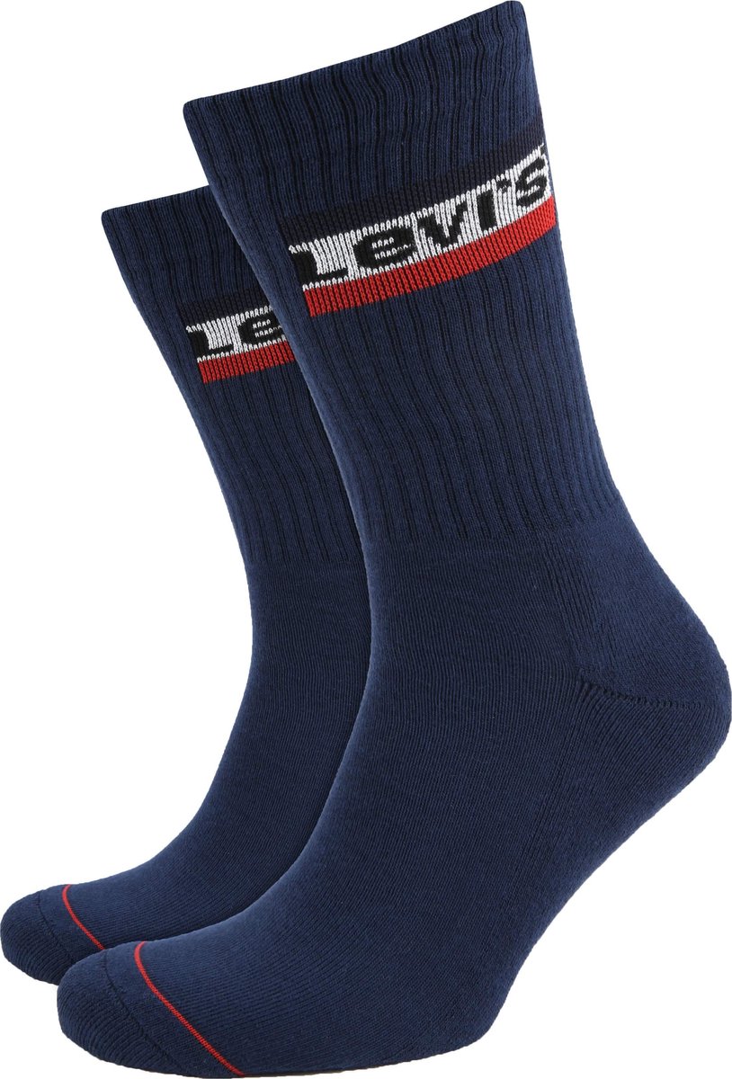 Levi’s 2-Pack Sportswear Sokken Heren Blauw