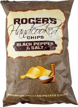 Chips black pepper-salt handcooked Zak 150 Gran Doos 6x Grote Zakken