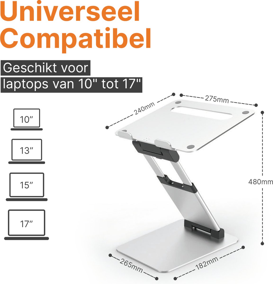 Ergoline tall laptop standaard verstelbaar opvouwbaar laptop verhoger aluminium... Ergoline tall laptop standaard verstelbaar opvouwbaar laptop verhoger aluminium...