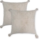 Kussoo Kussen Soft Teddy ecru set van 2 sierkussens