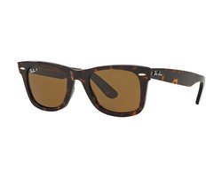 Ray-Ban RB2140 902/57 Original Wayfarer Zonnebril - Tortoise / Bruin Klassiek B-15 - Gepolariseerd - 50mm