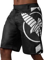 Hayabusa Icon Fight Shorts - Zwart / Wit - maat XL