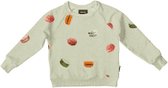 Snurk - Truien voor kinderen - Macarons Green Sweater - Groen - Maat 74EU