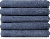 Nina Hotelkwaliteit badhanddoeken [5-stuks] 60 x 110 Blauw