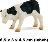 Bullyland - 62709  - Kalf 'Fridolin' (zwart/wit) - 6,5 x 3 x 4,5 cm (lxbxh)