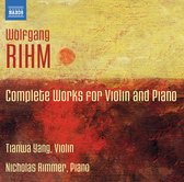 Tianwa Yang & Nicolas Rimmer - Rihm: Complete Works For Violin And Piano (CD)