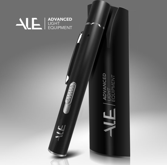 ALE zwarte laserpen - laser - USB oplaadbaar - laserstraal, UV licht, LED licht