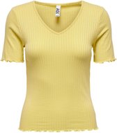 Jacqueline de Yong T-shirt Jdyfransiska S/s Top Jrs Noos 15238718 Straw Dames Maat - XS