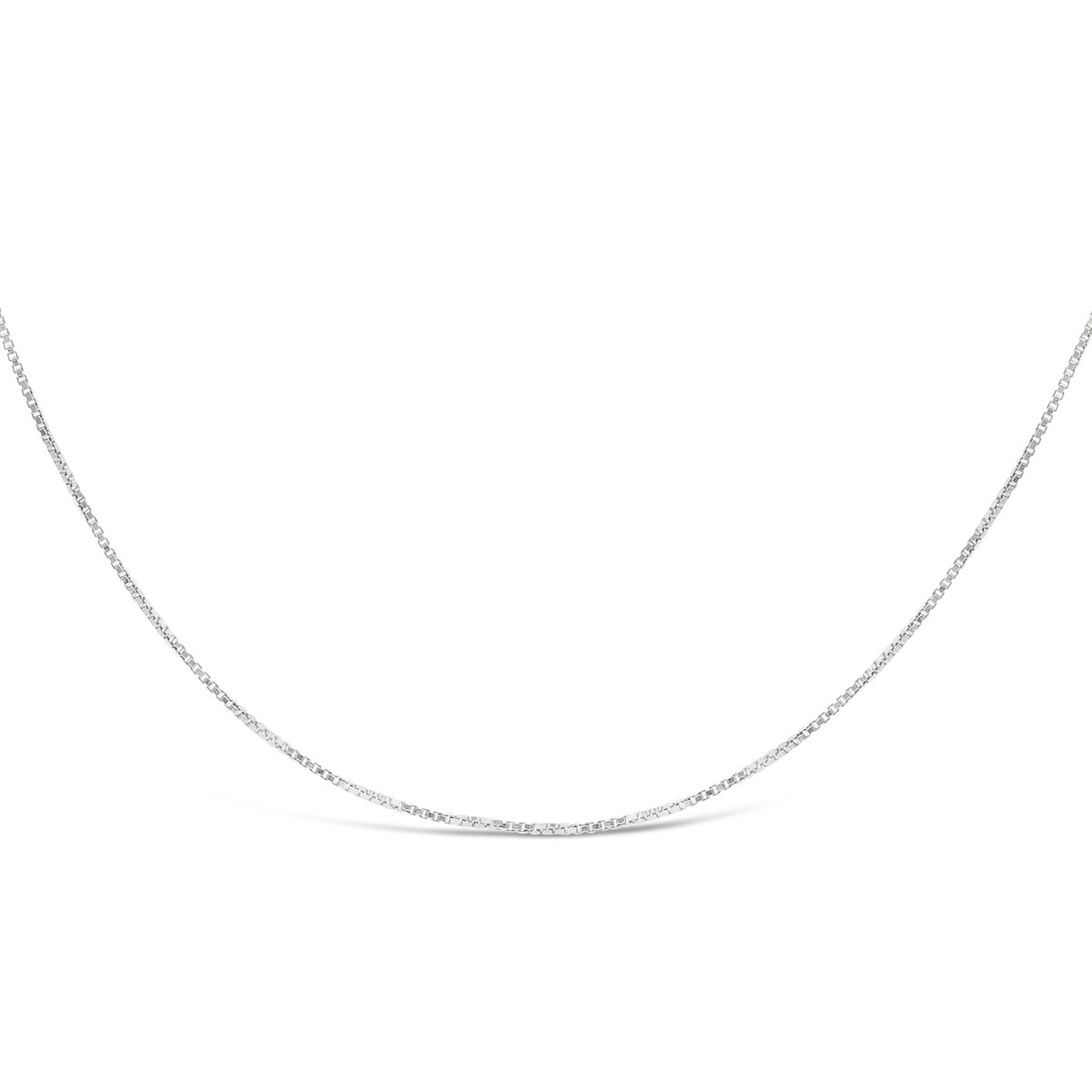 925 Zilveren basisketting venetiaan 0.8 mm - 50 cm