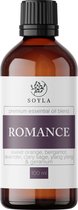 Romance Blend - 100 ml - 100% Puur - Gemengde Etherische Olie van Zoete Sinaasappel - Bergamot - Ylang Ylang - Scharlei - Lavendel - Geranium