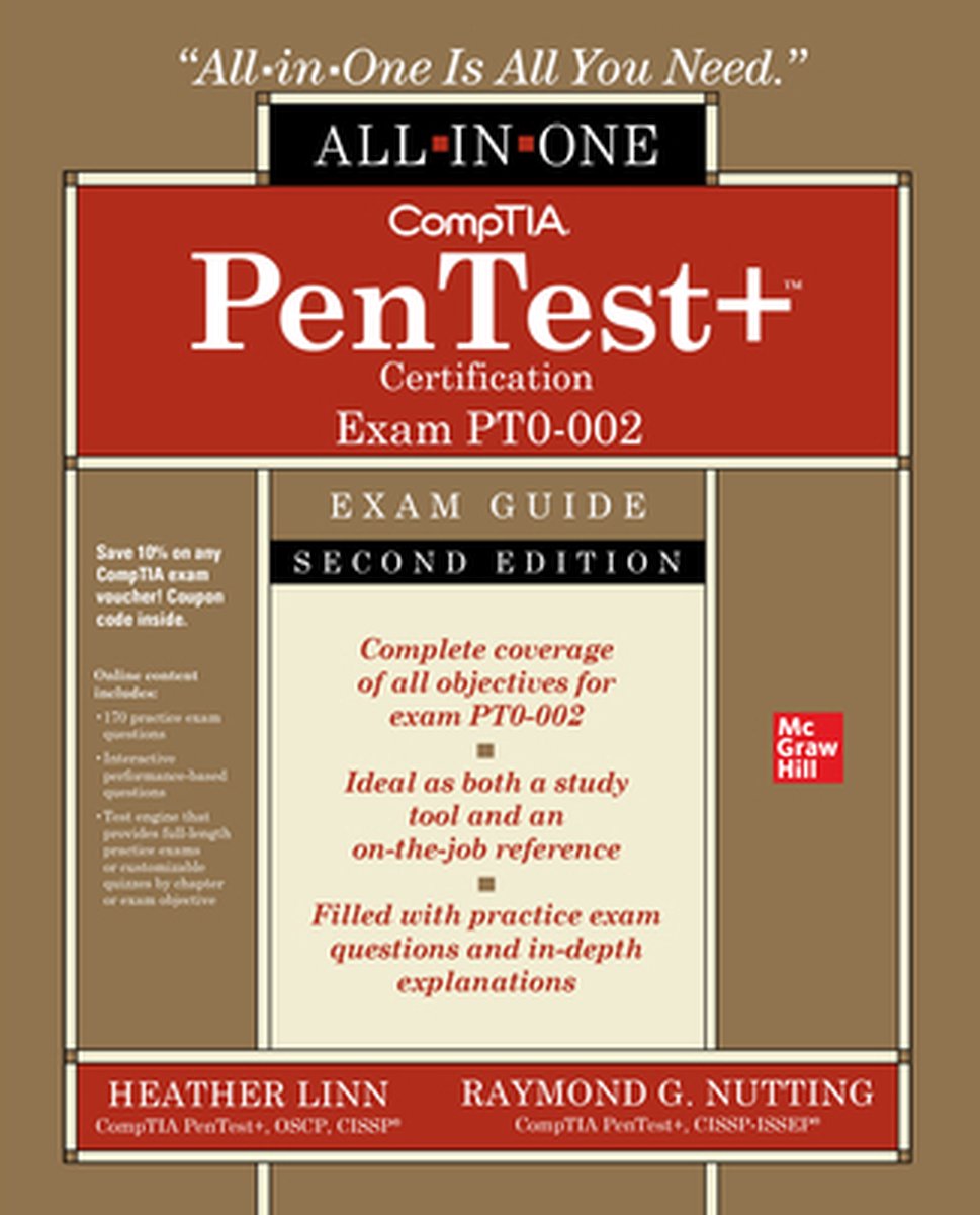 Omslag van CompTIA PenTest+ Certification All-in-One Exam Guide, Second Edition (Exam PT0-002)