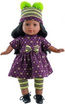 Paola Reina Knuffelpop Esther Paars-Groen 36 cm