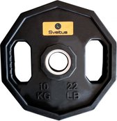 sveltus-halterschijf-olympisch-10-kg-staal-rubber