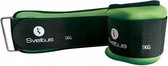 sveltus-enkel-of-polsgewichten-1-kg-2-stuks-groen-zwart