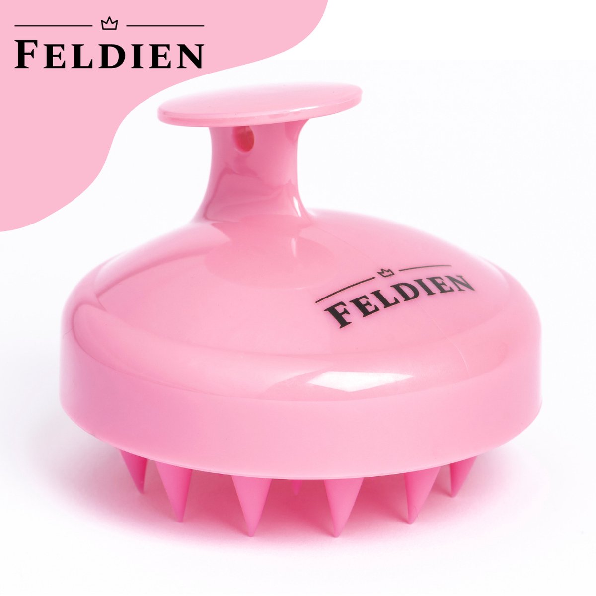 FELDIEN® - Haarborstel – Roze – Anti roos – Ronde Massageborstel – Haargroei - Feldien