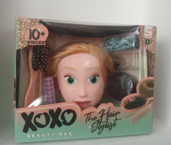 Tête de coiffage avec set de maquillage - coiffeur speelgoed