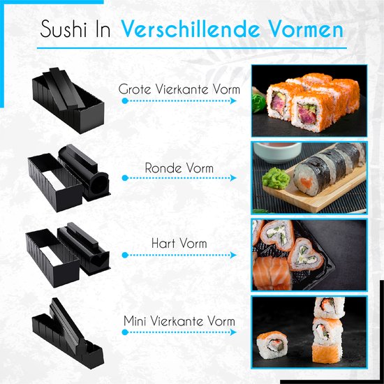 Eekhoorn woestenij kamp Sushi Maker - XXL Sushi Set - Sushi kit - Sushi Maken | bol.com