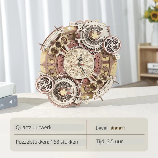 Wrebbit Puzz3D Bavarian Real Working Clock - 404 Pieces