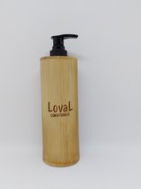 Loval - Conditioner dispenser met pomp - Bamboe - 200ML
