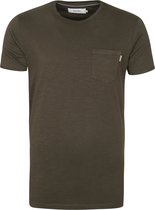 Shiwi - T-Shirt Marc Donkergroen - Maat L - Regular-fit
