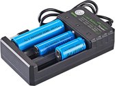 ✅ Multifunctionele 18650 USB-oplader 3 slot Li-ion batterijvoeding voor 3.7V 26650 10440 16340 16650 18350 18500 oplaadbare lithiumbatterij DHLa46 ✅ PROLEDPARTNERS®