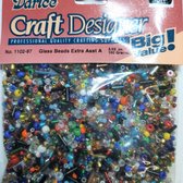 Darice Glass Beads, Assortiment Multi Color 100 Gram, 1102-97