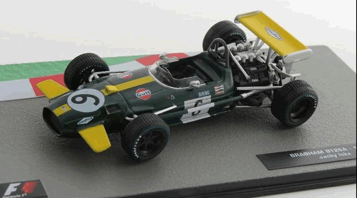 Altaya Formule 1 miniatuur - Brabham BT26A 1969 J. Ickx - schaal 1:43