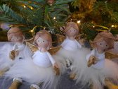 4 Kersthangers - engeltje Aarlberg - Home Society - zittend/hangend