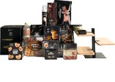 Kerstpakket dubbel dubbel lekker - kerstpakket - cadeaupakket - borrelpakket - cadeau voor man - cadeau voor vrouw - geschenk - eten - koffie - chocolade - cadeau - verjaardag - thee - giftse