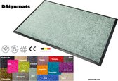 Wash & Clean vloerkleed / entree mat, droogloop, ook voor professioneel gebruik,  kleur "Mint" machine wasbaar 30°, 150 cm x 90 cm.