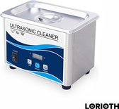 LORIOTH® Ultrasonic juwelen reiniger 60W - Professioneel - Brillen schoonmaken - Horloges - Reinigingsbad - 0.8L - Zilver