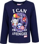 Longsleeve mini Avengers donker blauw 110/116 (6A)