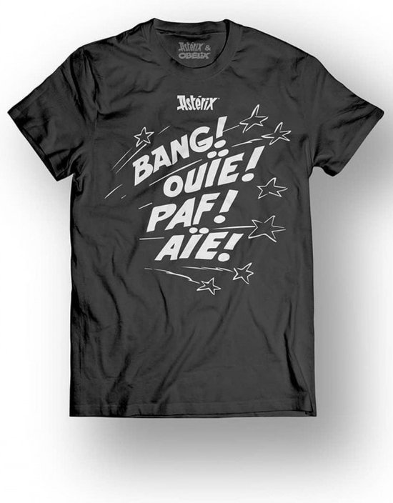 Merchandising ASTERIX & OBELIX - T-shirt - Bang! Ouie! Pop! Aie! - Noir (L)