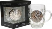 Game of Thrones - Glas met metallic logo - Targaryen
