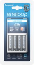 Eneloop - 4x Oplaadbare Eneloop Batterij AAA + Oplader - Oplaadbaar - Duurzaam - Tot 2100 x Opladen - Met Oplader