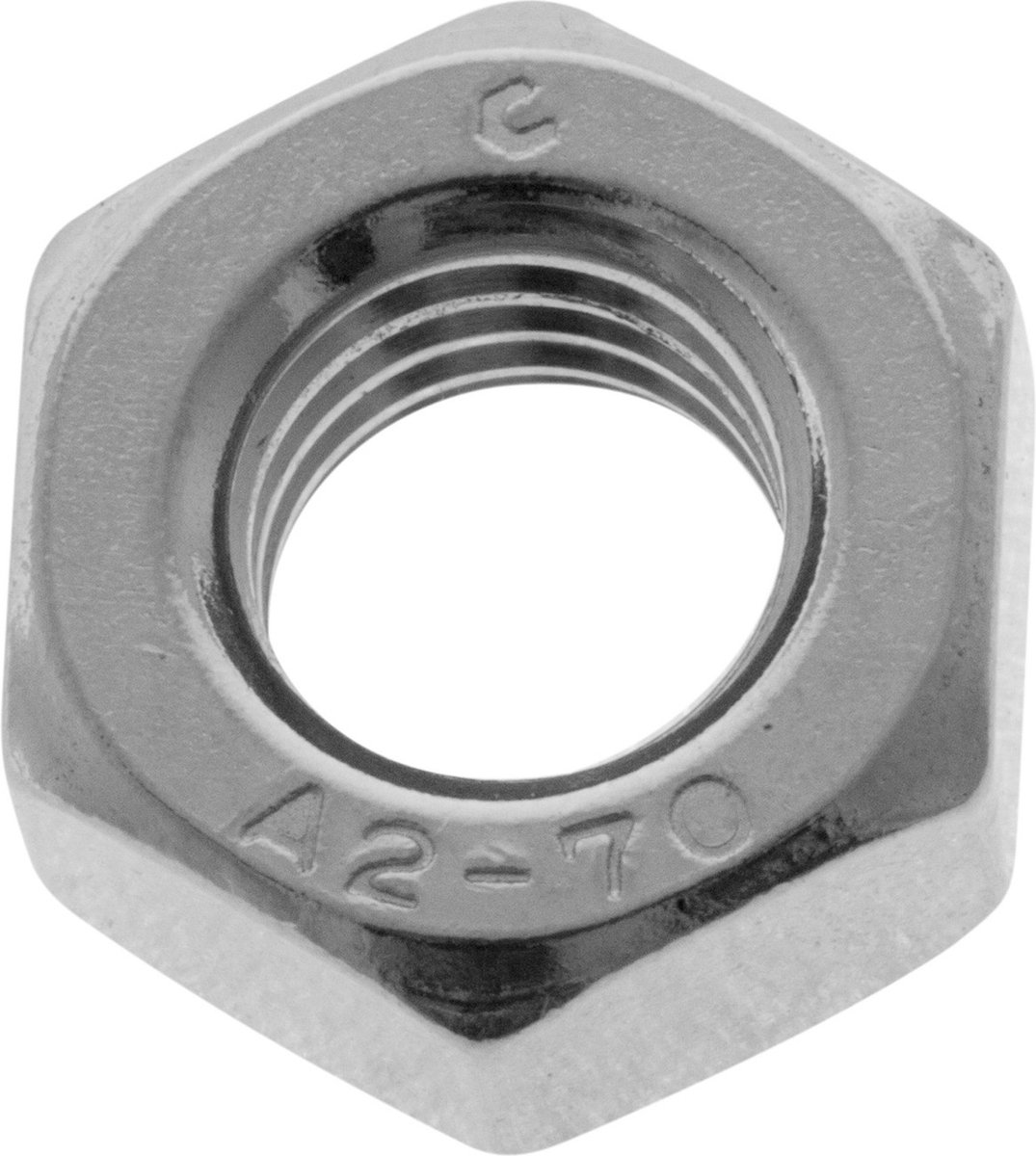 zeskantmoer RVS m8 10 stuks