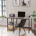 FurnStar - Bureau - Computertafel - Pc-tafel - Bureautafel - Met 2 planken aan de FurnStar - Bureau - Computertafel - Pc-tafel - Bureautafel - Met 2 planken aan de