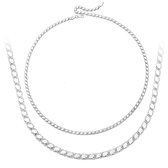2bs jewelry zilveren unisex ketting, Munter chain, handmade