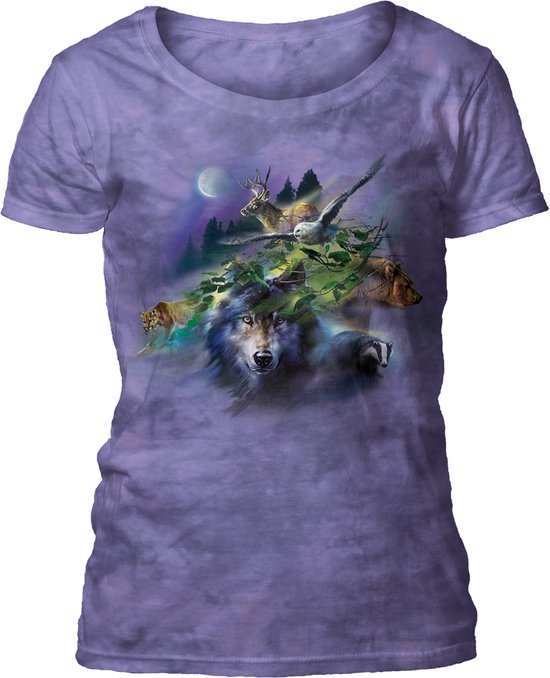 Ladies T-shirt Moonlit Collage XL