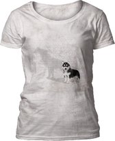 Ladies T-shirt Shadow of Greatness Dog White S