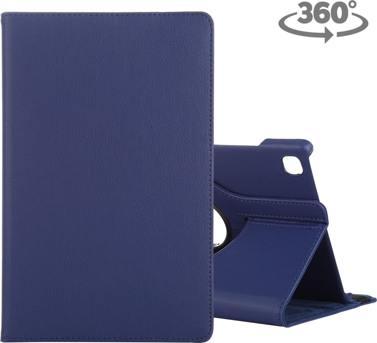 Mobigear Tablethoes geschikt voor Samsung Galaxy Tab A7 (2020) Hoes | Mobigear DuoStand Draaibare Bookcase - Blauw