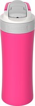 Kambukka Lagoon geïsoleerde Drinkfles 400 ml - Hot Pink met geïntegreerd rietje