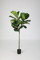 Fiddle plant - ficus kunstplant - topkwaliteit plant - kamerplant - 132 cm