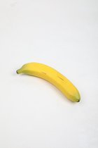 Kunstfruit - banaan - topkwaliteit decoratie - 2 stuks - tafeldecoratie - geel - 21 cm hoog