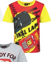 Disney Cars Shirt - Final Lap - Geel - Maat 110/116 (6 jaar)