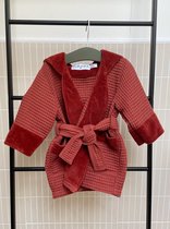 Ilmaha - Badjas Koper - 86/92 - handgemaakt - 80% katoen 20% polyester / 100% katoen OEKO-TEX gecertificeerd