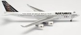 Herpa Boeing vliegtuig 747-400 Iron Maiden Ed Force One Book o Souls W.T. 16, 14,13cm