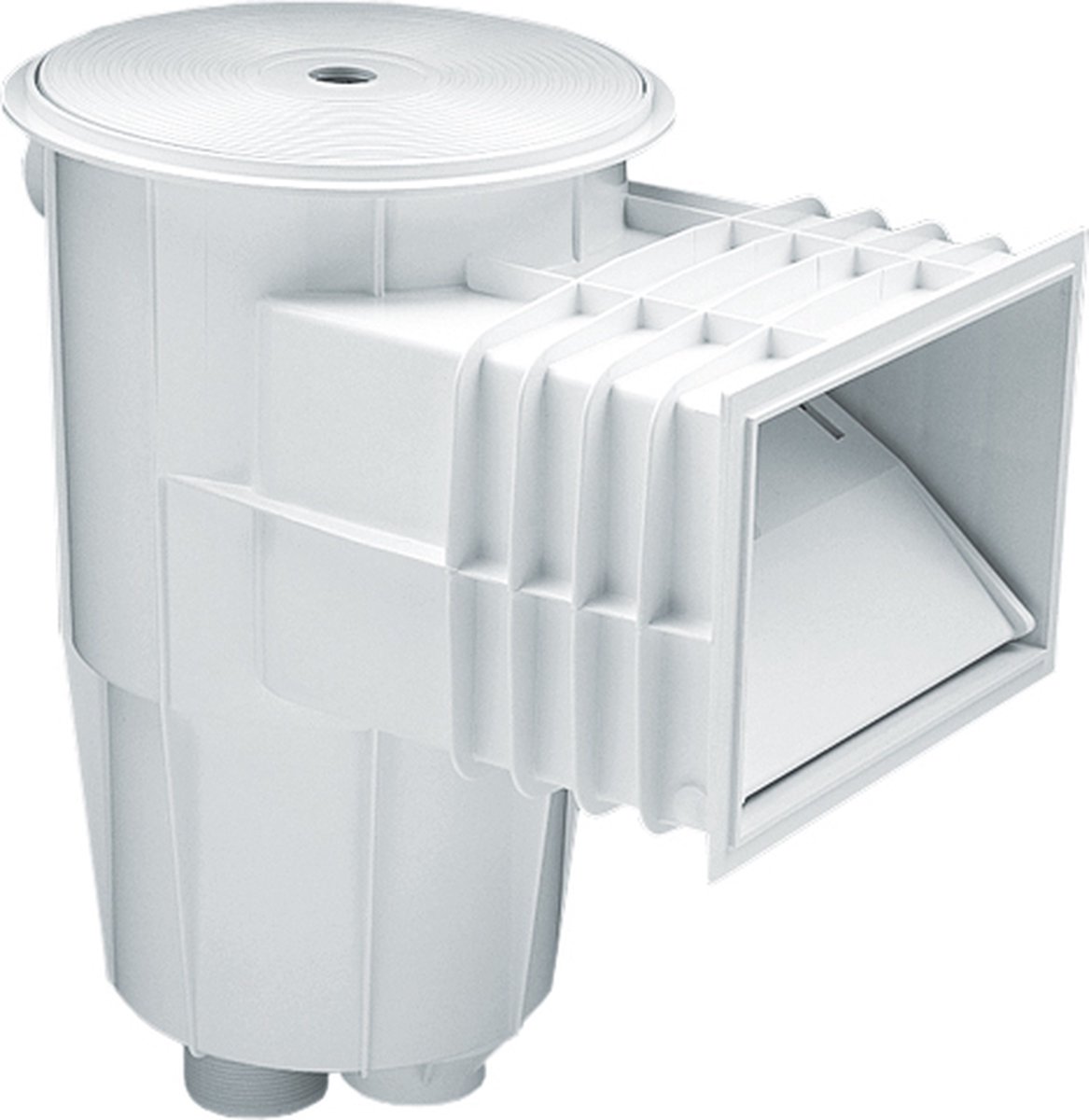 Astralpool 00250 Skimmer Standaard Mondstuk Vierkante Afdekking 15l Transparant