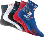 NEURO SOCKS SPORTSOKKEN ATLETISCHE MINI-CREW kleur ZWART maat MEDIUM 39-42,5